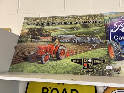 Lot 156 - Reproduction David Brown Tractors metal sign