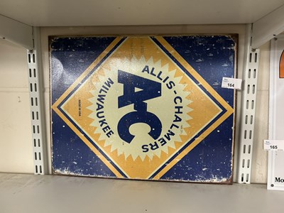 Lot 164 - Reproduction sign 'Allis Chalmers'