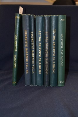 Lot 46 - LOCOMOTIVE MAGAZINE: 7 volumes: IX; VIII; XIII,...