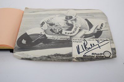 Lot 147 - Autographed album of Isle of Man TT races,...
