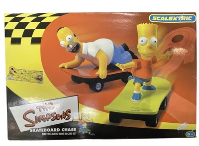 Lot 333a - A boxed Scalextric set: The Simpsons...