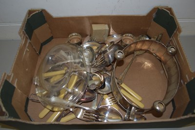 Lot 12 - QUANTITY VARIOUS SILVER PLATED CUTLERY AND...