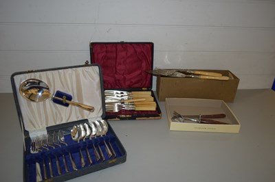 Lot 17 - VARIOUS CASED CUTLERY TO INCLUDE FISH CUTLERY,...