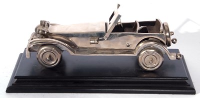 Lot 254 - Cast metal model of a open topped vintage...