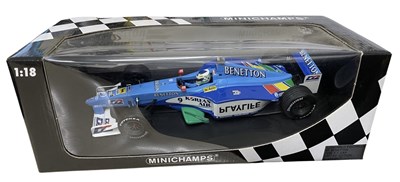 Lot 197 - A boxed Minichamps 1:18 scale model, Benetton...