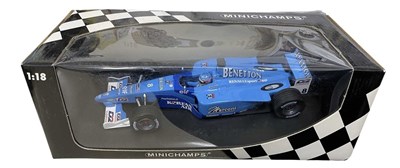 Lot 198 - A boxed Minichamps 1:18 scale model, Benetton...