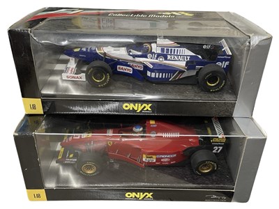 Lot 222 - A pair of 1:18 scale Onyx racing cars, to...