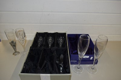 Lot 55 - TWO CASES OF CHAMPAGNE FLUTES