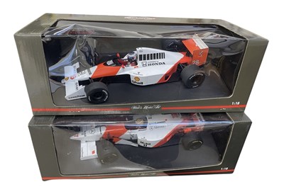 Lot 220 - A pair of boxed Paul's Model Art 1:18 scale...