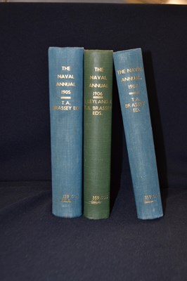 Lot 41 - T A BRASSEY: THE NAVAL ANNUAL: 3 volumes, 1905,...