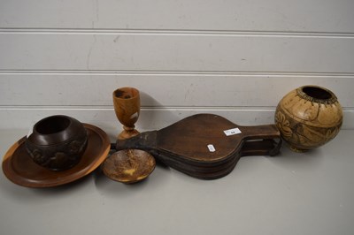 Lot 84 - MIXED LOT COMPRISING AN ETHNIC WOODEN WARE...