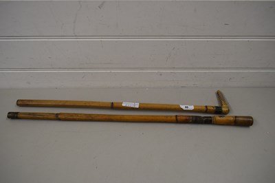 Lot 86 - SMALL FAR EASTERN BAMBOO CASED SWORD STICK...