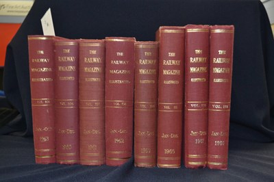 Lot 55 - THE RAILWAY MAGAZINE ILLUSTRATED: 8 volumes in...