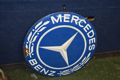 Lot 34A - Mercedes Benz enamel sign