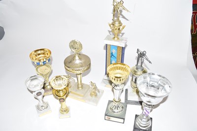 Lot 225 - Group of eight various trophies, largest 47cm...