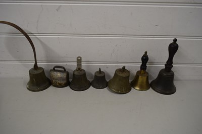 Lot 111 - COLLECTION OF HAND BELLS AND SERVANTS BELLS
