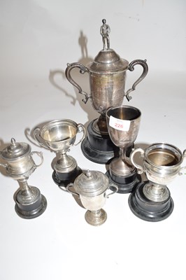 Lot 226 - Group of six various small silver trophy cups...