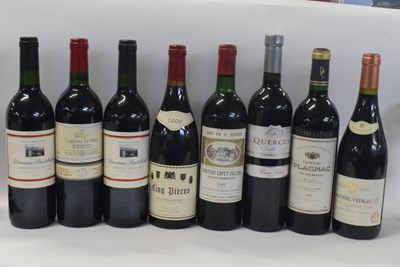 Lot 223 - A mixed lot of red wine, mainly French, to...