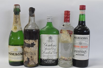 Lot 152 - Gordon's Gin, 70° proof, 40 fl oz, Smirnoff...