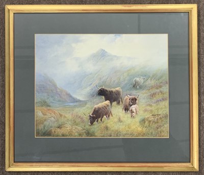 Lot 83 - British school, 20th century, Highland Cattle,...