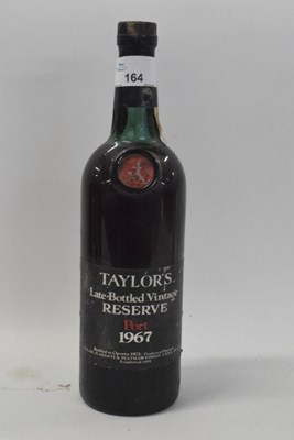 Lot 164 - 1967 Taylor LB Vintage Port