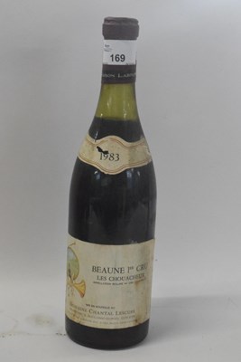 Lot 169 - 1983 Beaune 1er Cru Les Chouacheuz, Chantal...