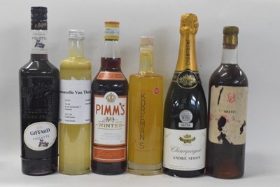 Lot 206 - Pimms No.3 Winter, Andre Simon Champagne,...