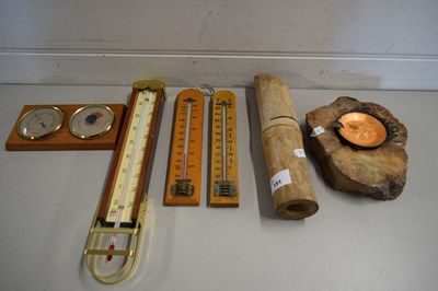 Lot 151 - MIXED LOT VARIOUS THERMOMETERS, ASHTRAYS ETC