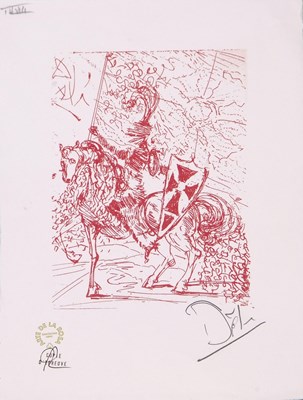 Lot 75 - salvador Dali, 'El Cid', signed limited print,...