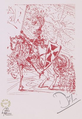 Lot 75 - salvador Dali, 'El Cid', signed limited print,...