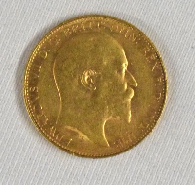 Lot 125 - Edward VII, 1910, gold Sovereign