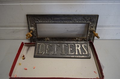 Lot 175 - LARGE BRASS LETTERBOX
