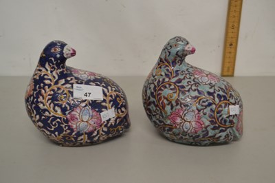 Lot 47 - A pair of reproduction Chinese models of...