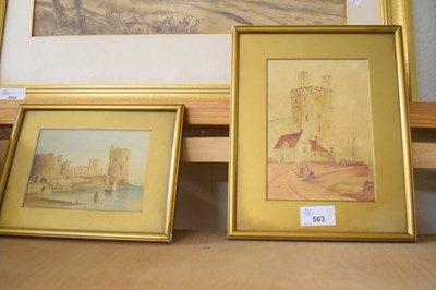 Lot 563 - MIXED LOT TWO WATEROLOUR STUDIES, WELSH...