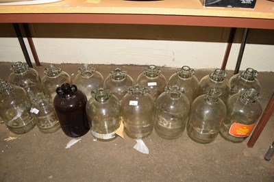 Lot 583 - QUANTITY OF GLASS DEMIJOHNS