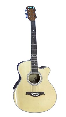 Lot 150 - A cutaway body acoustic guitar from Gear4Music,...