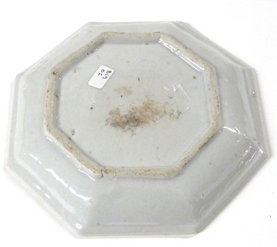 Lot 260 - A small Chinese porcelain octagonal plate or...
