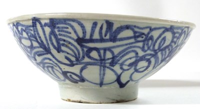 Lot 261 - A Chinese porcelain bowl with a Ming style...