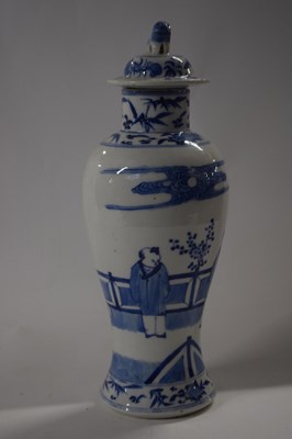 Lot 278 - A Chinese porcelain vase of baluster form with...