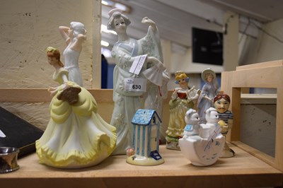 Lot 630 - MIXED LOT VARIOUS FIGURINES TO INCLUDE LLADRO...