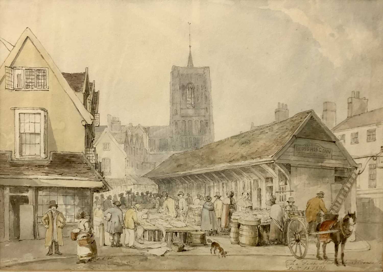 Lot 53 - David Hodgeson (British,19th century) Norwich...