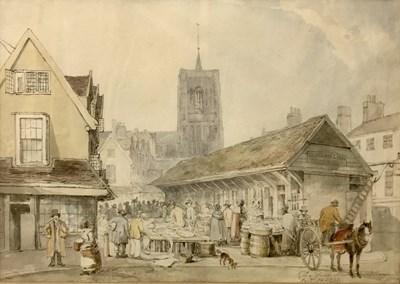 Lot 53 - David Hodgeson (British,19th century) Norwich...