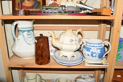 Lot 639 - MIXED LOT VARIOUS VICTORIAN TEA WARES, WASH...