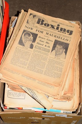 Lot 661 - ONE BOX 'BOXING NEWS' MAGAZINES