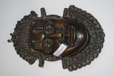 Lot 351A - A bronze mask possibly of  African origin