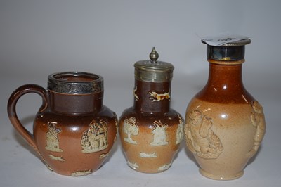 Lot 366 - Three pieces of Royal Doulton miniature wares...