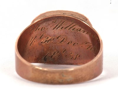 Lot 31 - An early 19th century memorial ring, the...