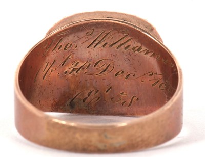 Lot 31 - An early 19th century memorial ring, the...