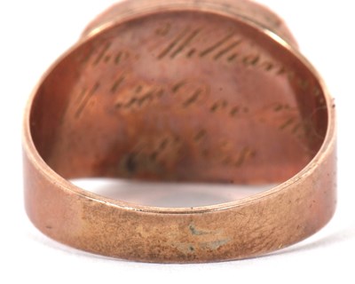 Lot 31 - An early 19th century memorial ring, the...