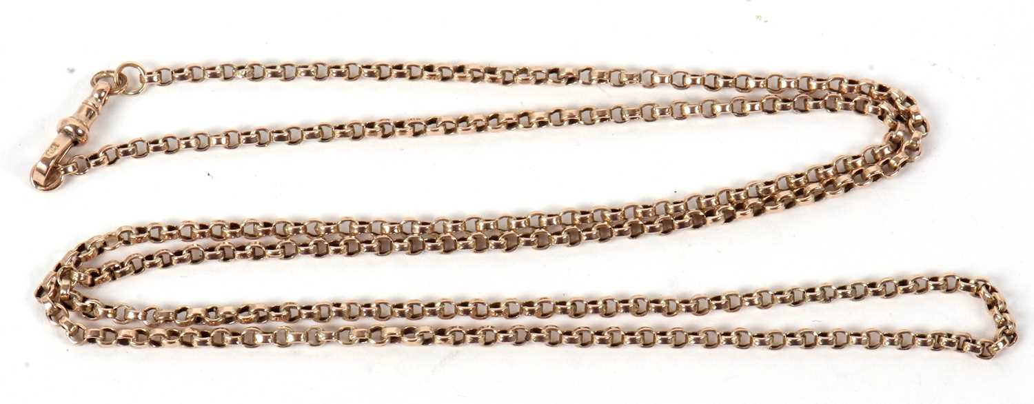 Lot 91 - A curblink chain, (possibly adapted from a...